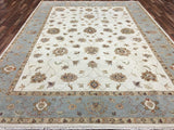 Pakistan Rug Hand Knotted Oriental Rug Very Fine Venetian Peshawar Oriental Rug 9'x12'