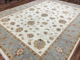 Pakistan Rug Hand Knotted Oriental Rug Very Fine Venetian Peshawar Oriental Rug 9'x12'