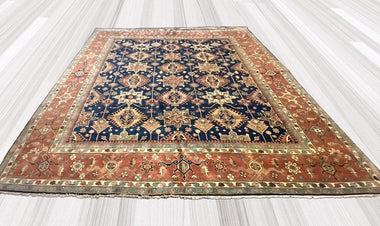 Persian Rug Extra Large (9x12 and larger) XL Very Fine Persian Hamadan Gharaseh 12’x14'9 Rug